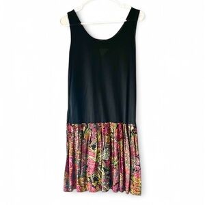 Sheer Floral Drop Waist Midi Dress